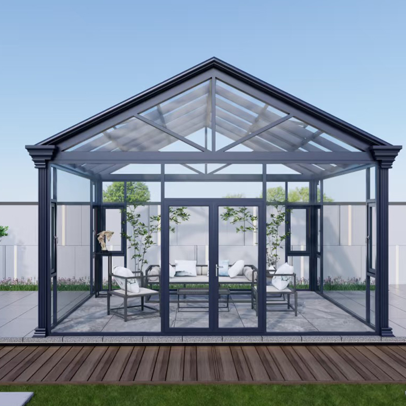 Wintergarten mit A-Rahmen aus Aluminiumlegierung (Wind- und Schneeleistung)