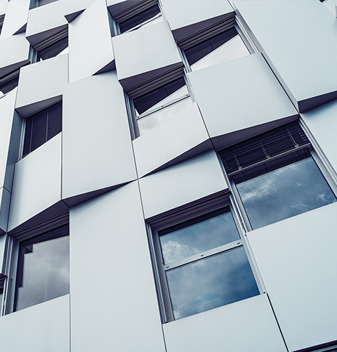 Aluminium-Vorhangfassade